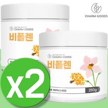 먹는 벌꿀 꿀벌 화분 식용 꽃가루 벌화분 여왕벌먹이 스페인 비폴렌 벌화분 꿀벌 꽃가루 알갱이 플라보노이드 폴리페놀 CPP 비타민 페니알라신 500g 2팩, 2개
