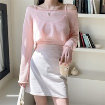 코지일이삼 코지 여자 크롭 레이어드 긴팔 나시 러블리 세트 (8511432)
