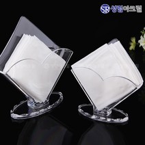 성림아크릴 아크릴 식탁 테이블 냅킨 케이스, 1Ea, 하트모양S