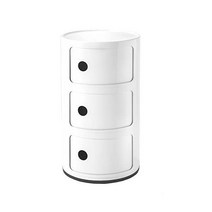 카르텔 콤포니빌리 Kartell Componibili Storage Unit125224, 3 Fächer_Weiß