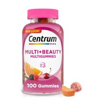 Wyers 센트룸 멀티구미스 멀티 플러스 뷰티 100정 (구미) Centrum MultiGummies Multi Plus Beauty - 100ct, 1개