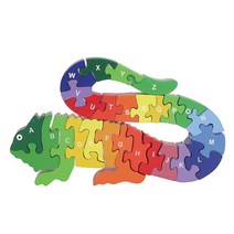 유아 창의력 발달 카멜레온 알파벳 원목 가베