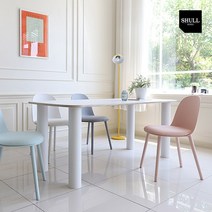 슐 뮤키 4인용 HPL 라미네이트 식탁 테이블 1200 SL174, 화이트