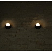 외부벽조명용 포인트 인테리어 반형커버 동그란 전구색벽등 심플함 분위기