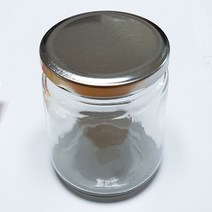 유리병 450ml 은색/ 곡물 양념 잼 오일 소스 비즈 소형 다용도 밀폐용기 공병 미니어쳐 만들기재료