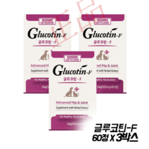[병원정품] 성보펫 글루코틴티 60정(글루코틴-T) 글루코틴에프 60정(글루코틴-F) 칼플렉스티 120정(칼플렉스-T), 글루코틴-F 60정 X 3박스