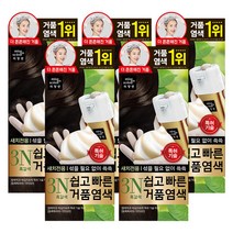 미쟝센 쉽고 빠른 거품 염색약(3N 흑갈색)무배 염모제, 3N 흑갈색, 5개