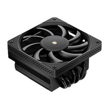 Intel1700/1200/115x용 HX6200D CPU 쿨러 하향 압력 6 히트 파이프, 검은 색, 2.48x4.72x4.72인치, 플라스틱 알루미늄 합금