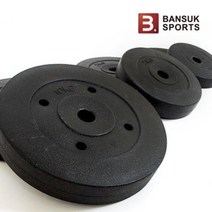 [반석스포츠] PVC 바벨 2.5kg 원판 바벨 덤벨 역기 운동, 1개