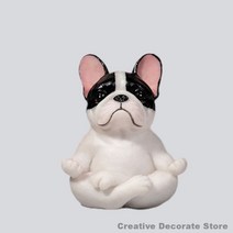 소품창의적인 요가 슈나우저 수지 공예 개 동상 거실 장식 미니어처 피규어 상점 창 데스크탑 장식품, 02 A2