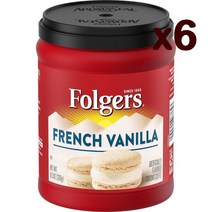 Folgers 폴저스 프렌치바닐라 그라운드 커피 326g x6개 French Vanilla Flavored Ground Coffee
