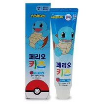 어린이 캐릭터 포켓몬 꼬북이 치약 국산 학생 7살 개운한 10실 양치 키즈 9살 8실, 1개, 페리오키즈 포켓몬 아동치약75g(사과향)