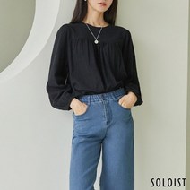 솔로이스트 [솔로이스트] 베이비돌 셔링 블라우스 SADM3117