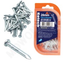 철못 콘크리트 쇠 짧은 작은 못 공구리 피스 28MM 50P 데크못 일자못, 50개