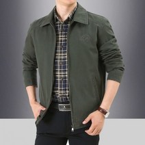 남자 야상 밀리터리 빈티지 봄 가을 오버핏 재킷 남 춘추순면 남성 캐주얼 중년 아빠룩 라지 루즈핏 솔리드 야상 칼라