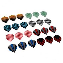 3-5팩 모듬 Dart Flag Flights Standard Dart Flight 교체 24, 24 기하학, PETG