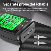 R& D 목재 수분 측정기 MT-19 디지털 습도 감지기 교체 가능한 프로브 HD 스크린 벽 카톤 테스터, 한개옵션0