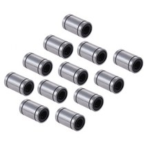 CNC 선형 로드 샤프트용 베어링 3D 프린터 부품 LM8UU LM6UU LM10UU LM16UU LM12UU 부싱 8mm 12 개, [04] LM16UU