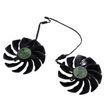 88MM 그래픽 비디오 카드 팬 쿨러 T129215SU PLD09210S12HH 기가 바이트 지포스 GTX 1050 Ti RX 480 470 G, 01 Black