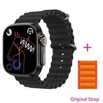(에서 선박 us) 원래 49mm IWO 스마트 워치 WS18 울트라 시리즈 8 남자 여자 NFC IP68 방수 블루투스 전화, 14 Add 1 nylon_01 49mm