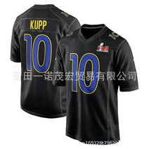 NFL 유니폼 수양팀 Rams 자수 럭비복 대외무역도매 3# 10#KUPP 16#GOFF 99#, 10 블랙
