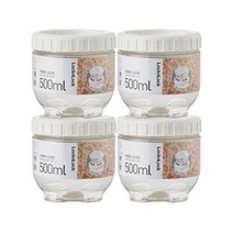 락앤락 냉장고 문짝정리용기 인터락 500ml, 4개입