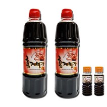 홍일점 홍게맛장 레드900mlx2+다시마맛간장100mlx2, 1세트