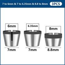 목공 우드 카빙 조각 끌 정 서각칼 기계 척 라우터 비트 6/6.35/8mm 연장 도구 세트 밀링 커터 변환, [04] 3pcs set 1