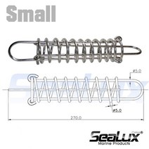 빌스테인 쇼바 Sealux케이블 장력 스프링 개 넥타이 계류 충격 흡수 소형 해양 등급 스테인레스 스틸 304, 01 Small