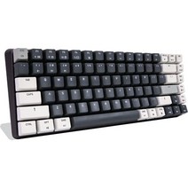 Azio Cascade 메케니컬 키보드 75% 레이아웃 컴팩트 백릿 RGB Hotswap 스위치 키캡 USB 와이어드/블루투스 무선 커넥션 (Gateron 브라운 스위치) (갤럭시, Galaxy Dark