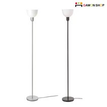 이케아 HEKTOGRAM 플로어스탠드와 전구/조명, 블랙