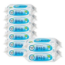 깨끗한나라 페퍼민트 물티슈 리필형, 30매, 8팩