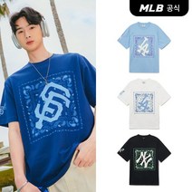 MLB 페이즐리 빅로고 원포인트 반팔 티셔츠 (4Color) 204155