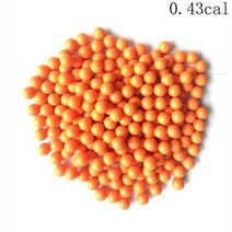 서바이벌 페인트볼 재사용 가능한 고무 페인트 볼 043cal 05cal 068cal야외, 0.43-200Pcs-Orange