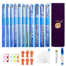 코바늘뜨기 세트 패키지 혼자놀기 뜨개질 바늘 크로쉐 2.0mm-8.0mm 35cm 싱글, 스타일2