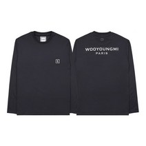 우영미 코튼 백로고 롱슬리브 티셔츠 W231TS17 715B