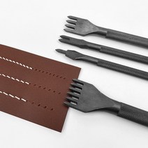 [당신의가죽] 블랙 다이아몬드 치즐 세트(1+2+4+6날) 3mm 4mm 5mm, 5mm(1+2+4+6날)