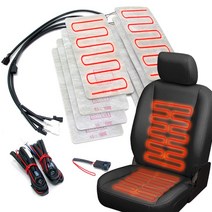 국내생산 순정형 DIY 열선시트 부품 차량용 온열시트, 1, 가로형(한좌석-24V)