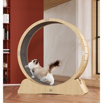 캣 휠 고양이 러닝머신 워커 저소음 스크래쳐 쳇바퀴, XL