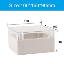 관악기 케이스 트럼펫 플룻 보관함 악기 가방 휴대용투명 방수 정션 박스 플라스틱 인클로저 전기 프로젝트, 14 160x160x90