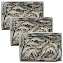 힘찬푸드 [간장새우용 구이용]자연산새우 2kg 70미(31/40), 3팩