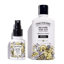 poo-pourri 푸푸리 오리지널 시트러스 9온스 리필 병 및 1.4온스 리필 가능한