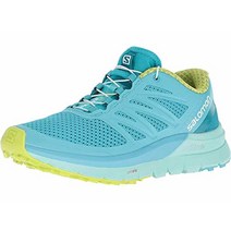 살로몬 Salomon Sense Pro Max 신발 여성 Blue Curacao 비치 글라스 애시드 라임 8 5