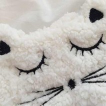 귀여운 자는 고양이 세안밴드 헤어 밴드, 헤어 밴드 화이트