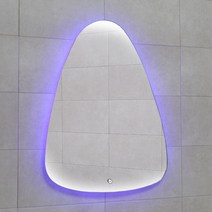 망고형 5색 조명 LED 안전 거울 욕실 화장실 스마트 버튼형 제습 미러 600x800, 선택02.제습X