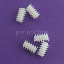 웜기어 오무기어 10pcs J256Y 화이트 오른손 플라스틱 610 2A 웜 터빈 0.5 모듈 감소 기어 DIY 모델 부품