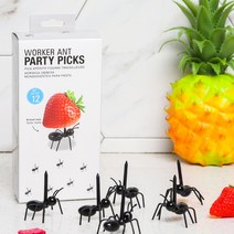 동물 포크 개미픽 12개 1세트 할로윈 파티 소품 도시락 꾸미기 데코픽 푸드데코, 1set, 12개입