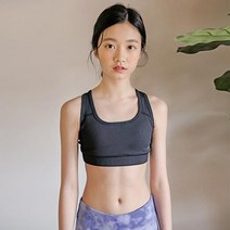 요가피기 YP60221 스포츠 브라탑 블랙 키즈 요가복 필라테스복 반팔