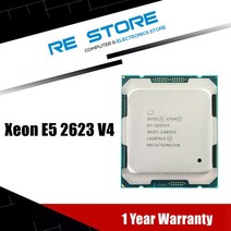중고 Intel Xeon E5 2623 V4 2623V4 프로세서 2.60GHZ 4 코어 10MB LGA2011-3 TPD 85W CPU, 한개옵션0