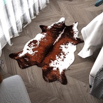 J.THBRO 인조 소가죽 러그